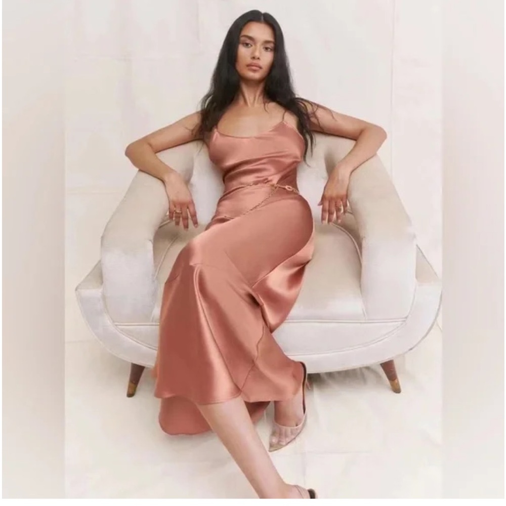 Reformation Silk Slip Midi Dress